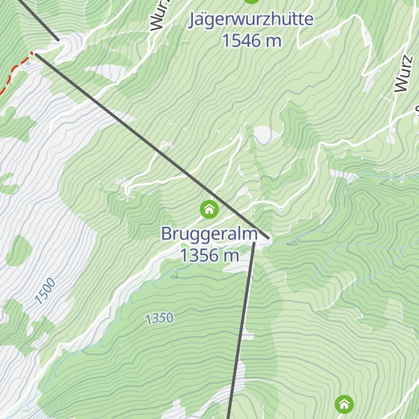 Map of Bruggeralm