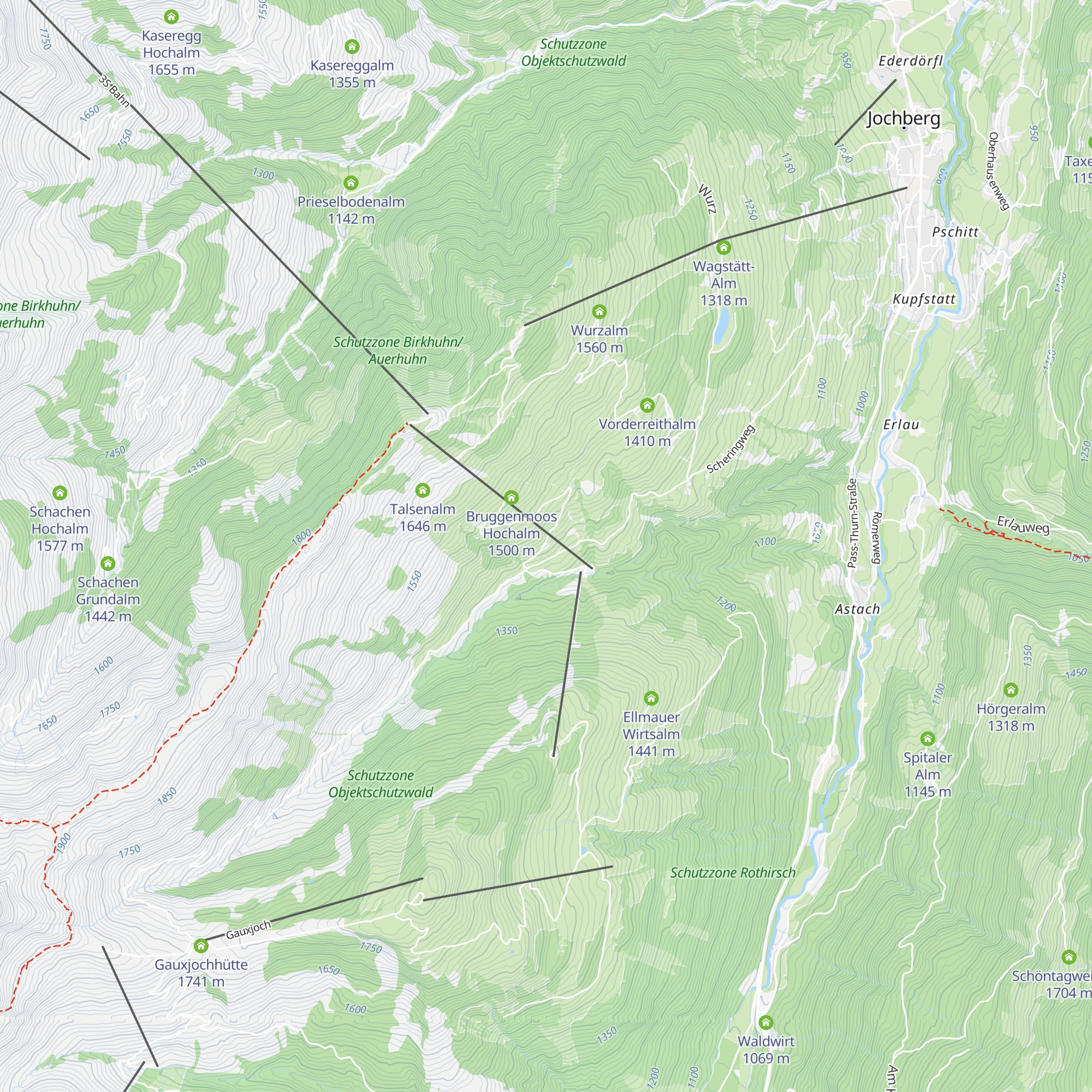 Bruggeralm map