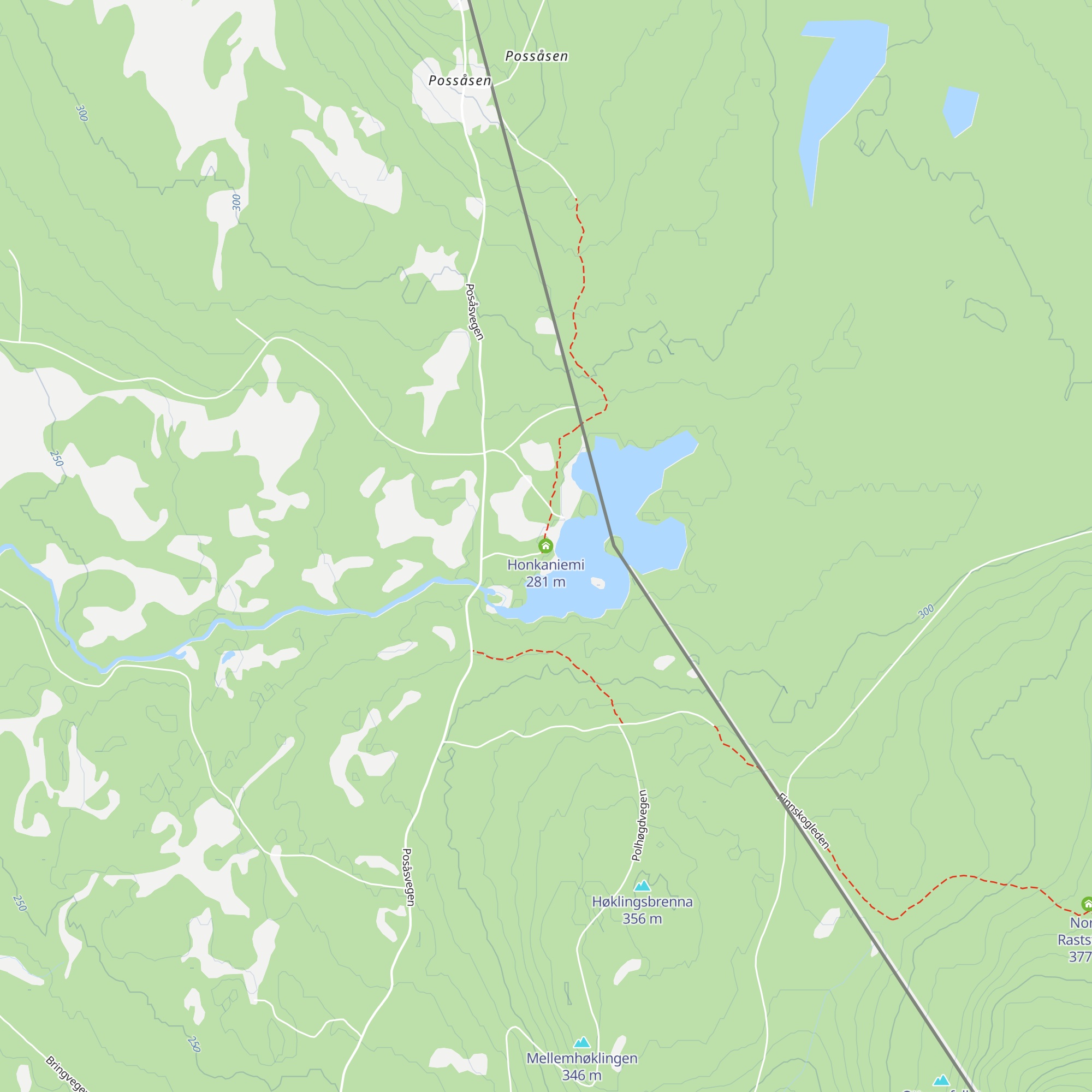 Honkaniemi map