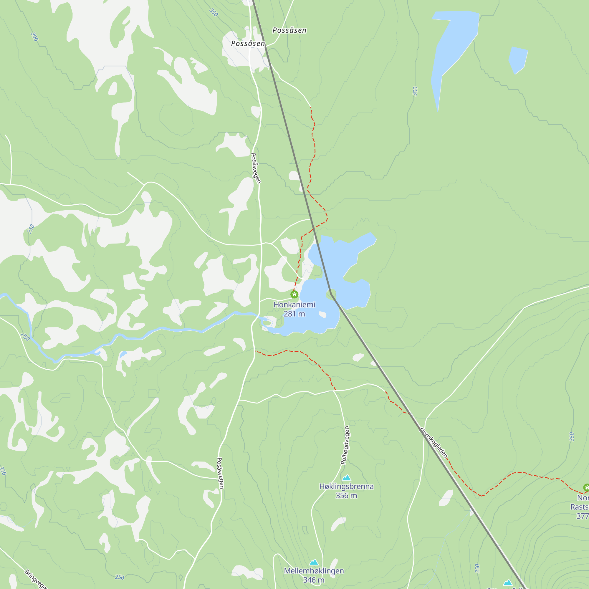 Honkaniemi map