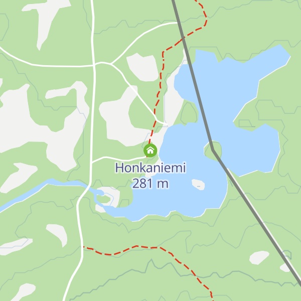 Map of Honkaniemi