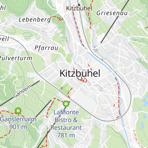 Map of Kitzbühel Tourismus