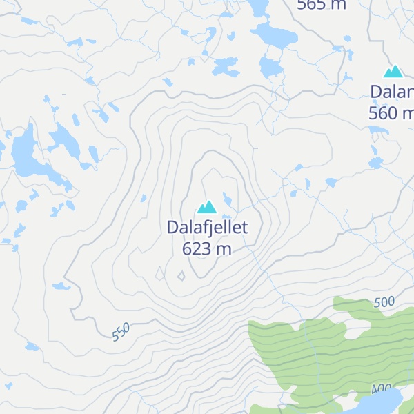 Map of Dalafjellet