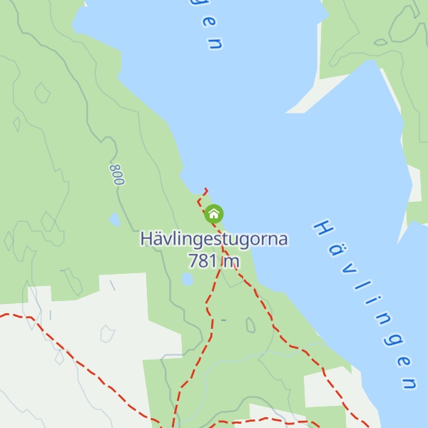 Map of Hävlingestugorna