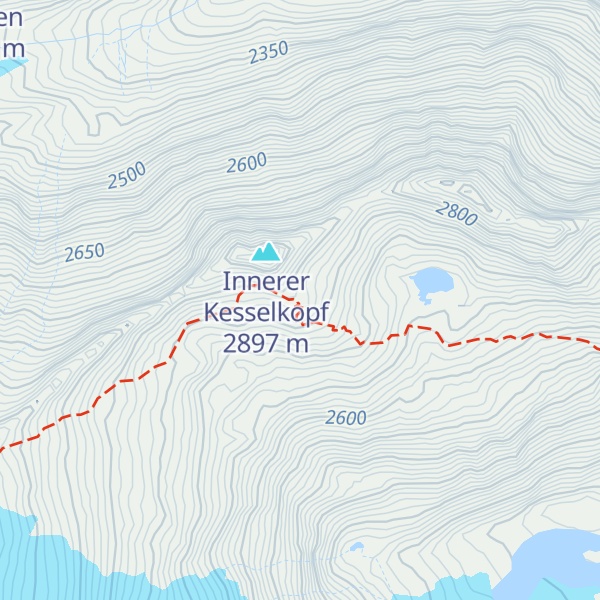 Map of Neue Prager Hütte