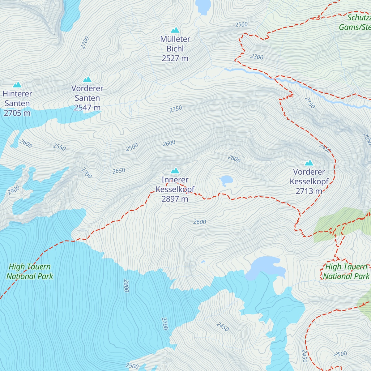 Neue Prager Hütte map