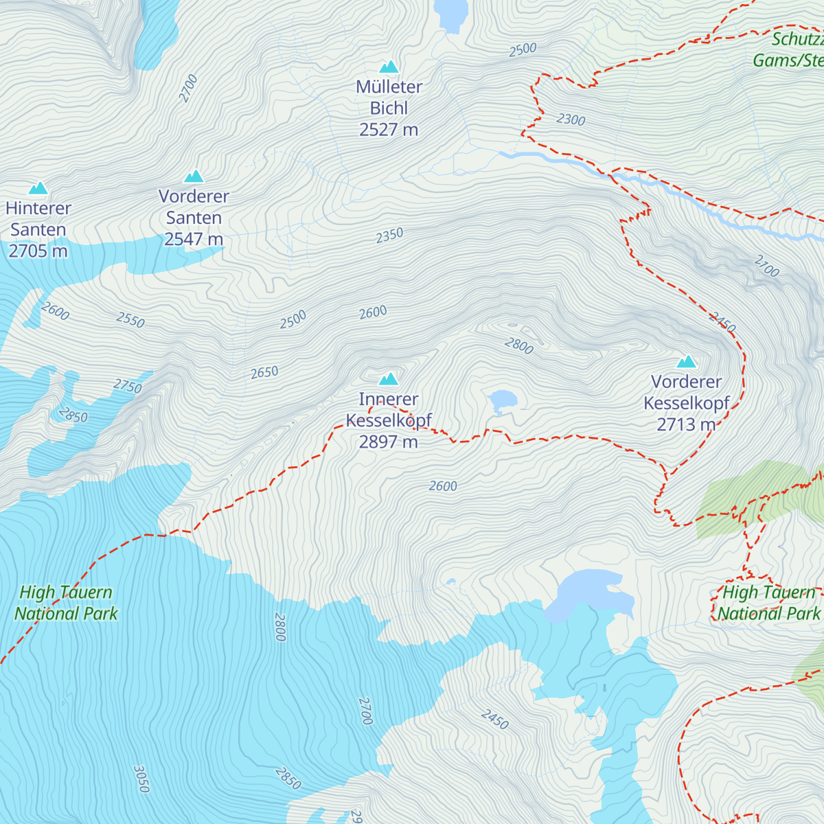Neue Prager Hütte map