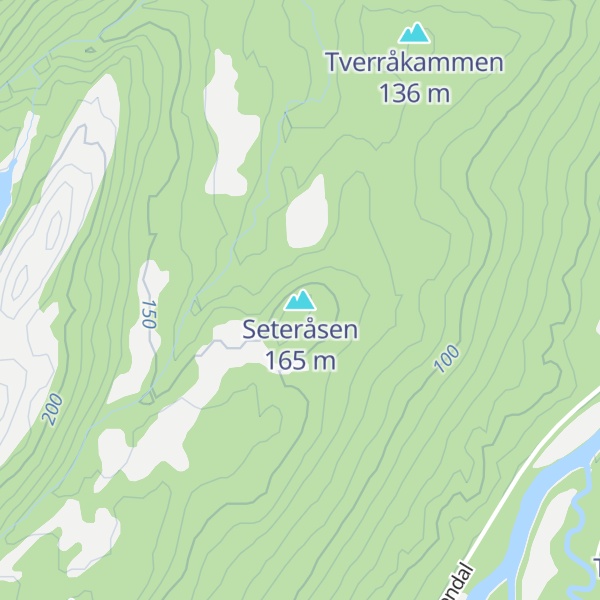 Map of Seteråsen