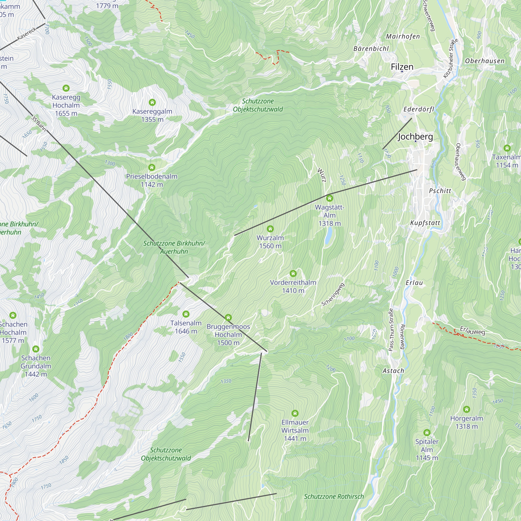 Jägerwurzhütte map