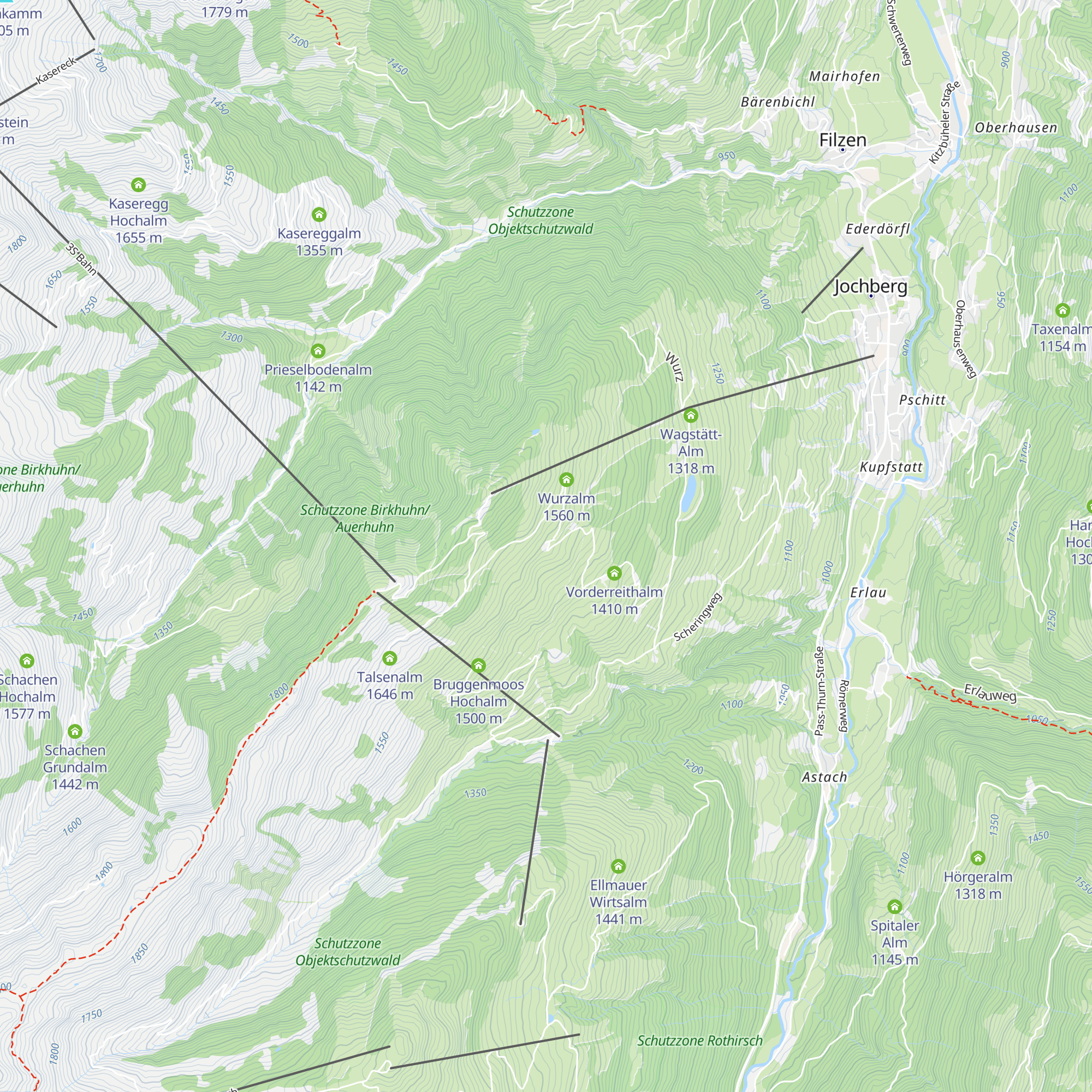 Jägerwurzhütte map