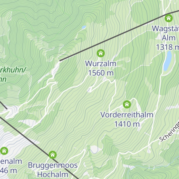 Map of Jägerwurzhütte