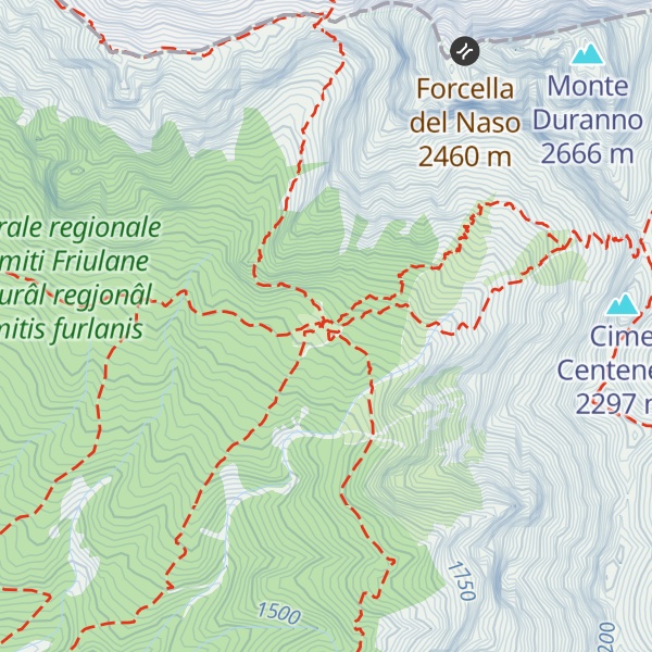 Map of Rifugio Maniago