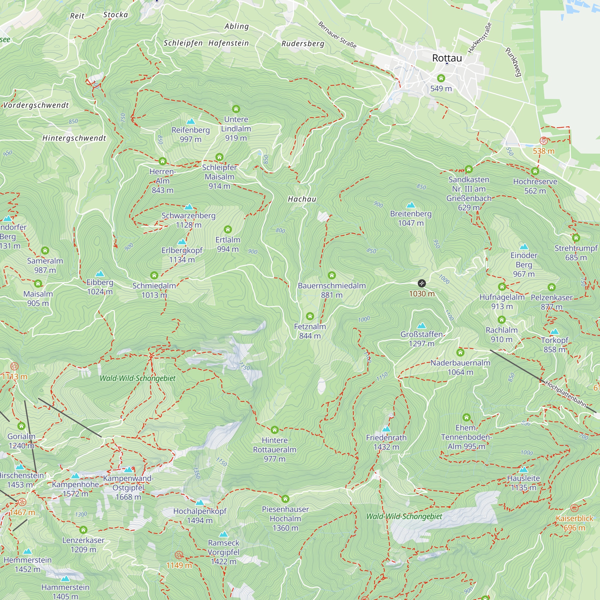 Vorderalm map