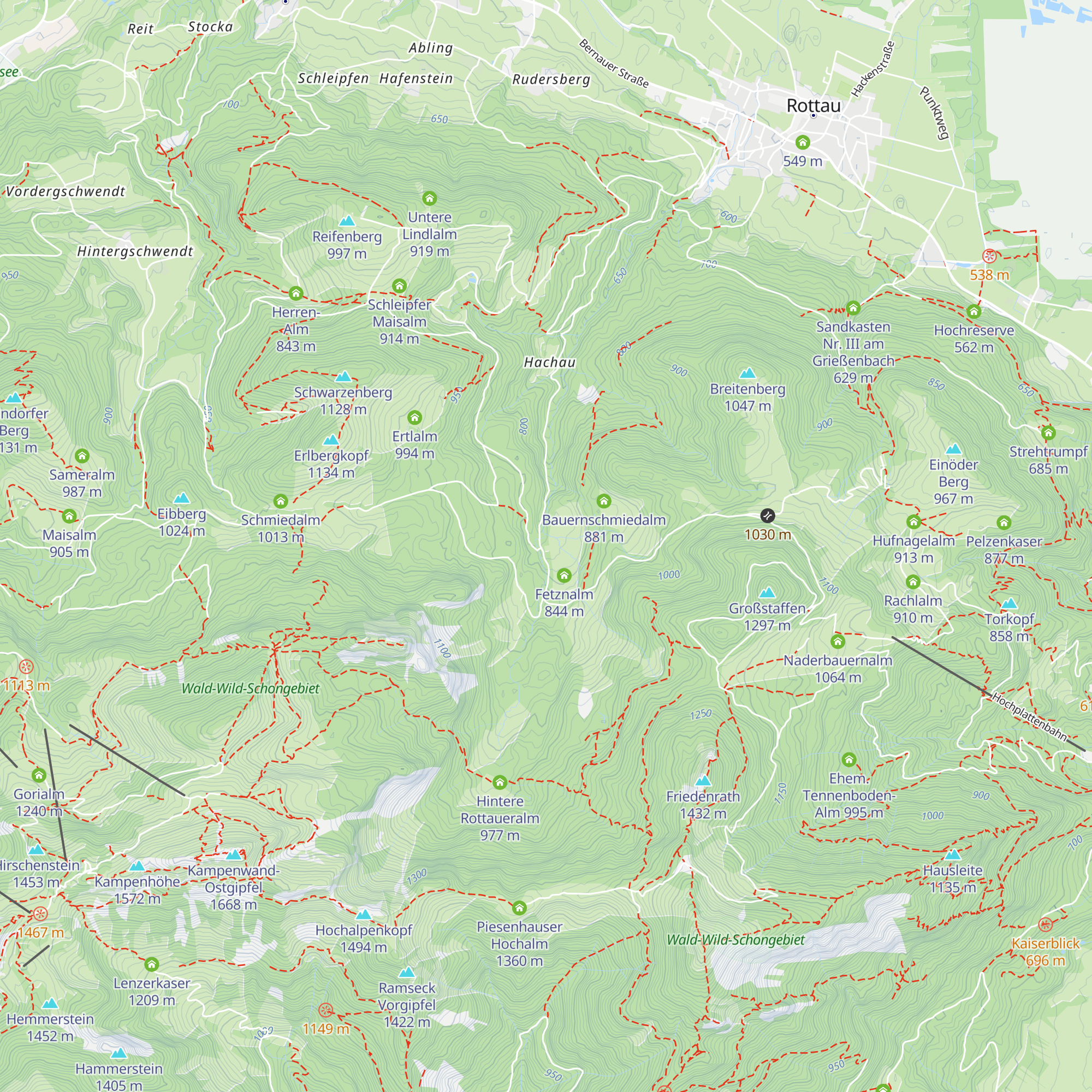 Vorderalm map