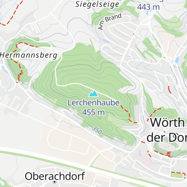 Map of Lerchenhaube