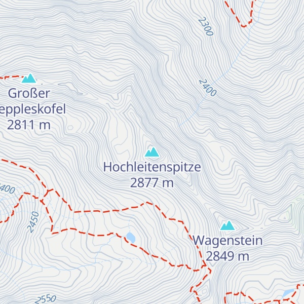 Map of Hochleitenspitze