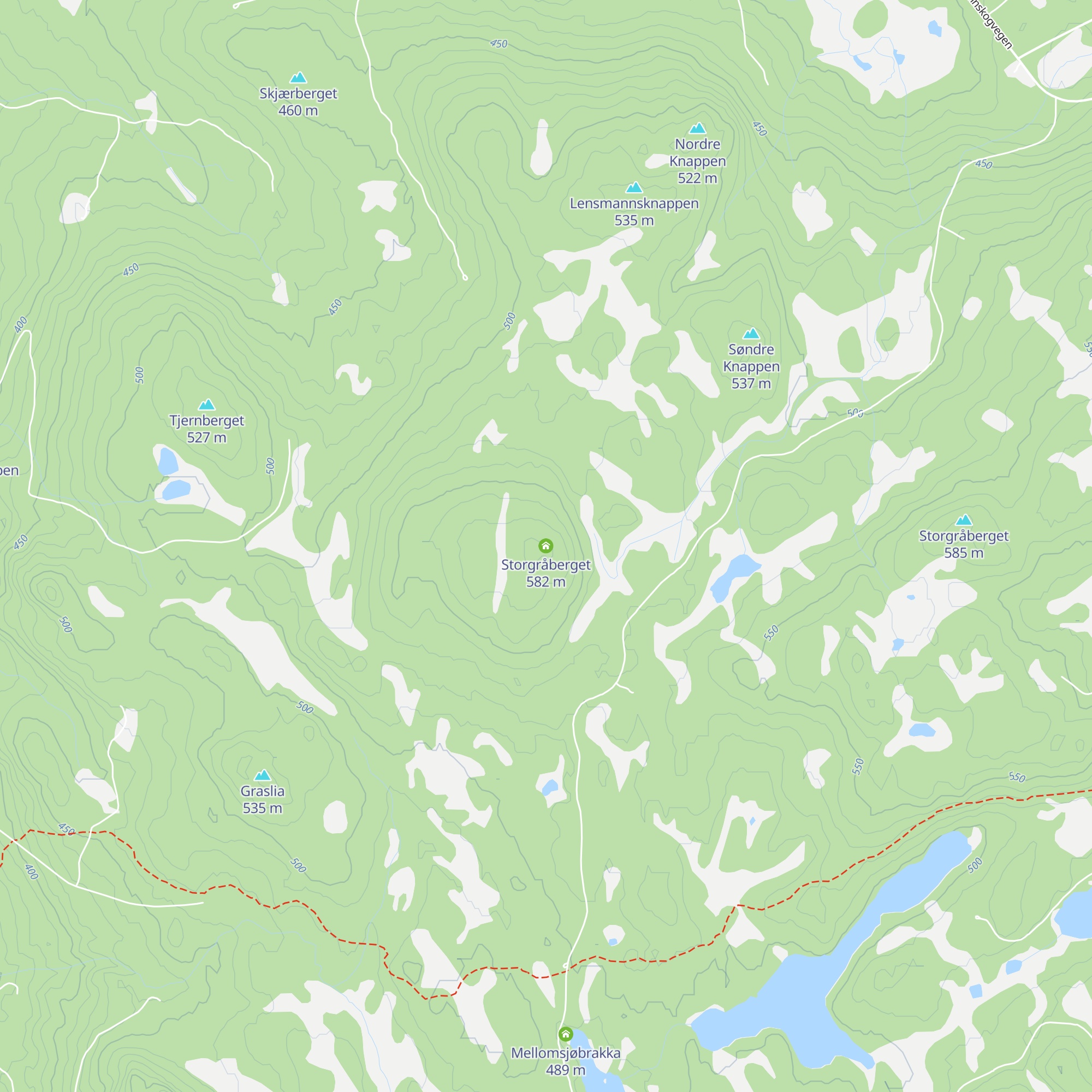 Storgråberget map