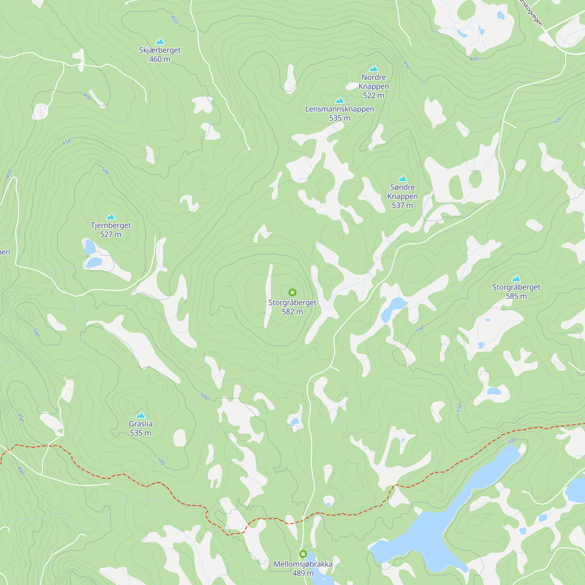 Storgråberget map