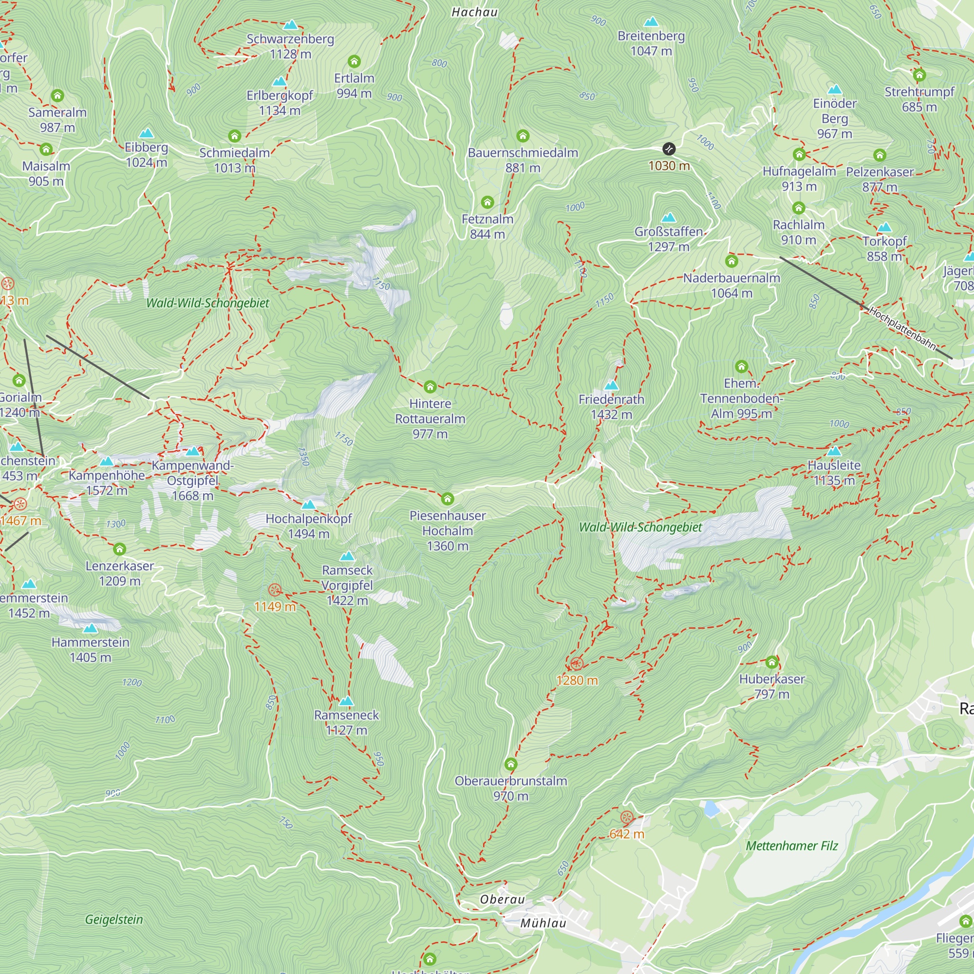 Grassauer Hütte map