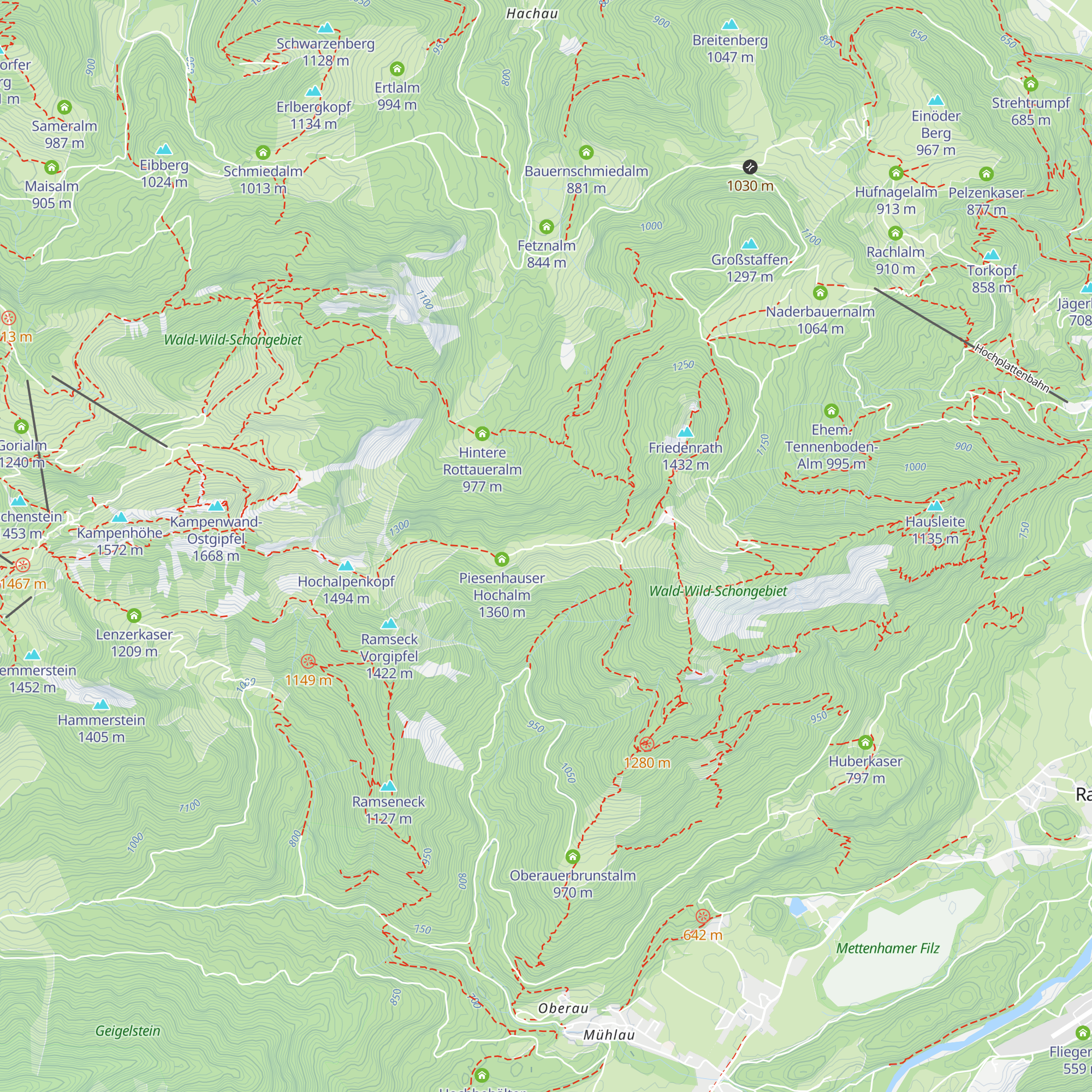 Grassauer Hütte map
