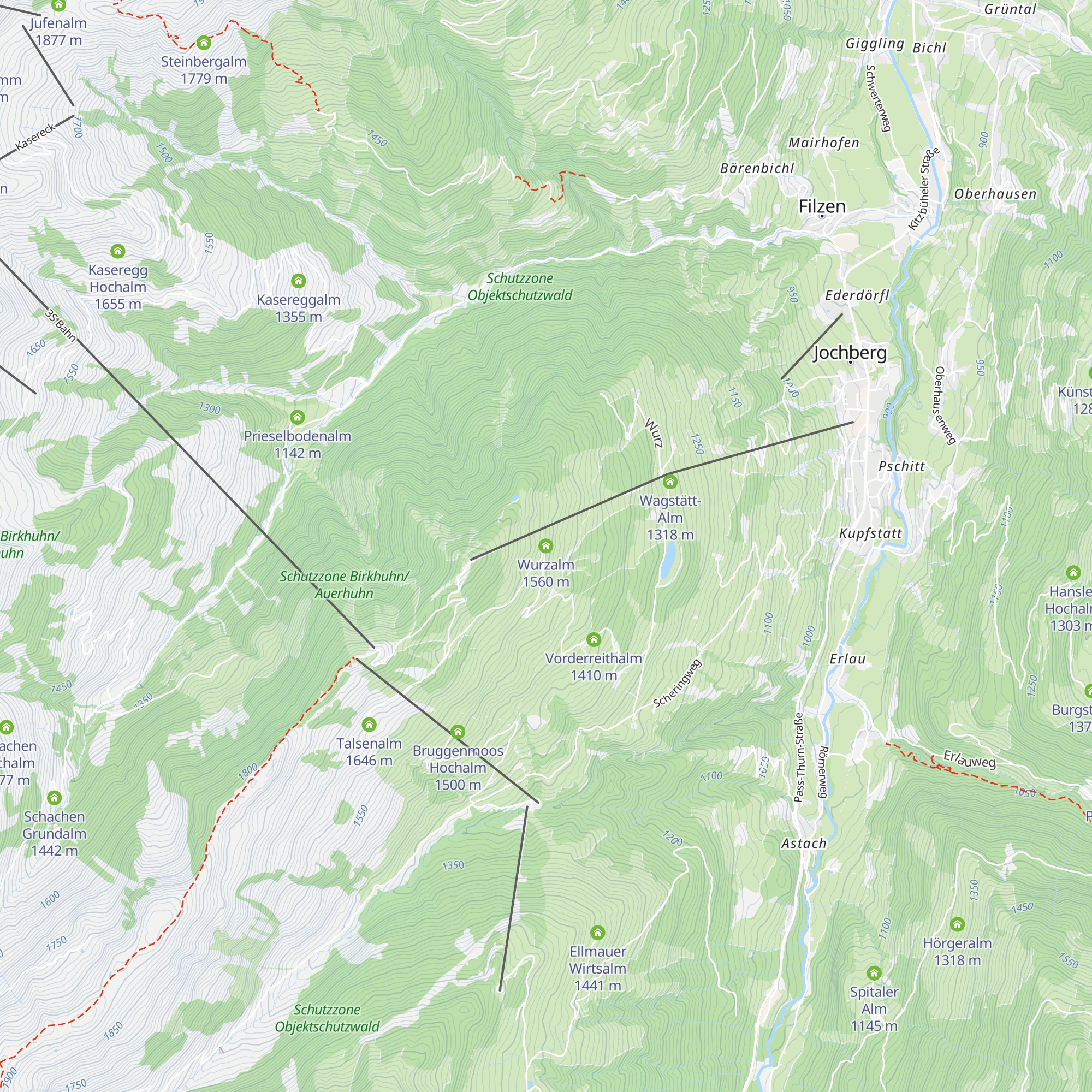 Wurzalm map