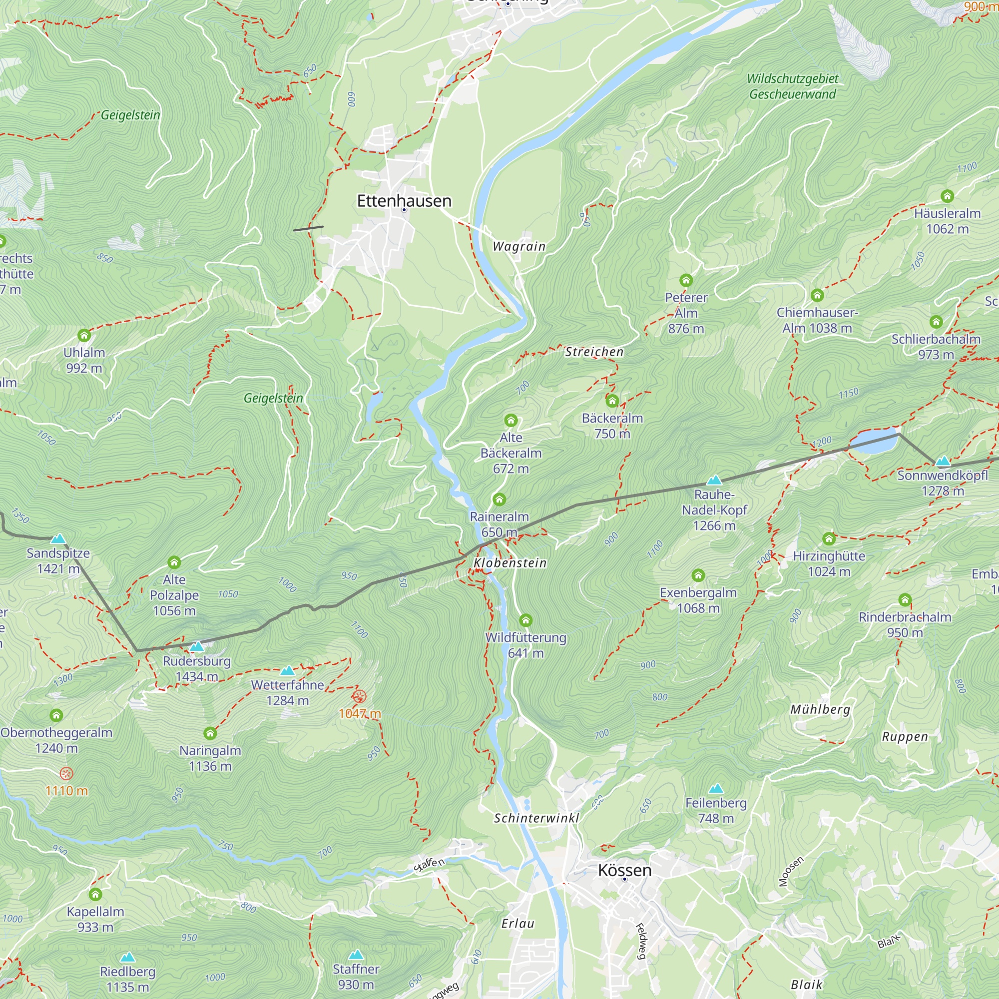 Raineralm map