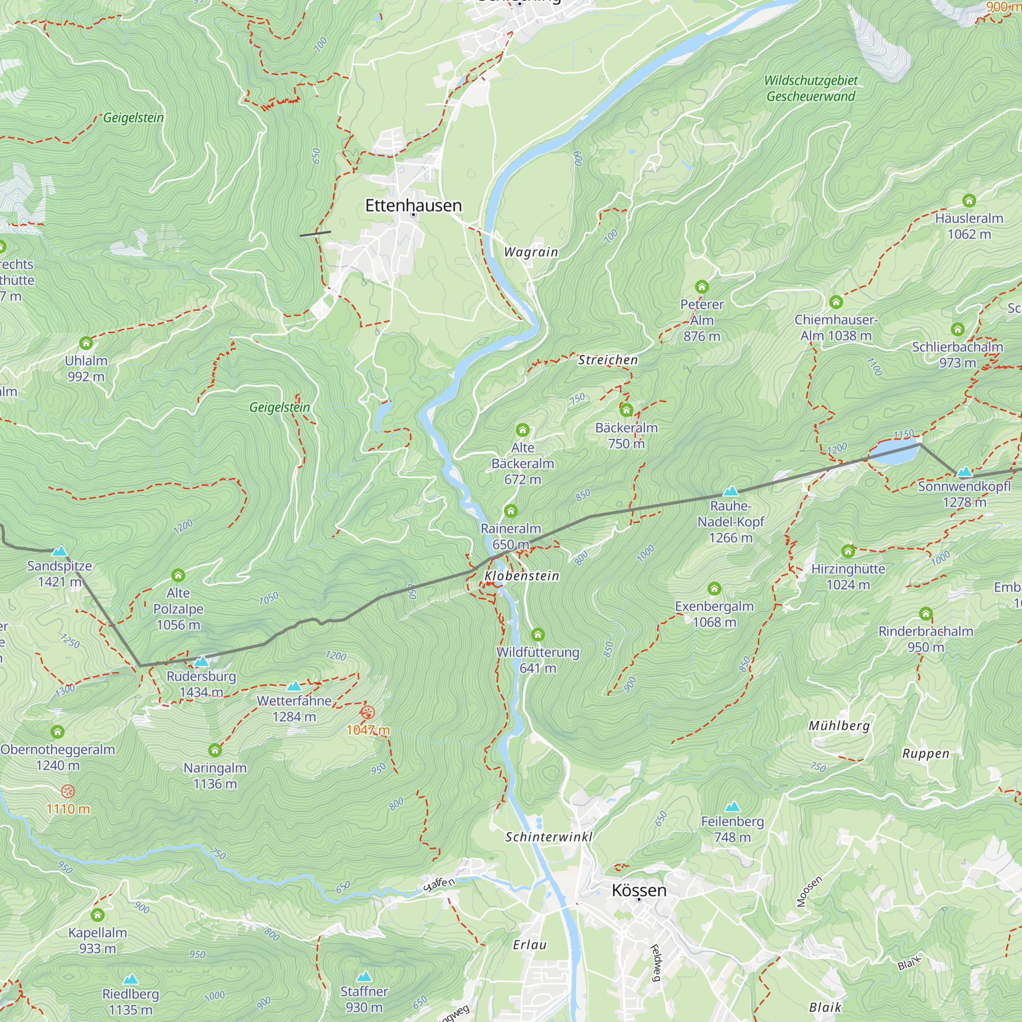 Raineralm map
