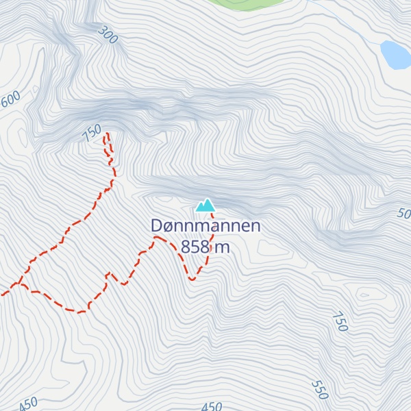 Map of Dønnmannen