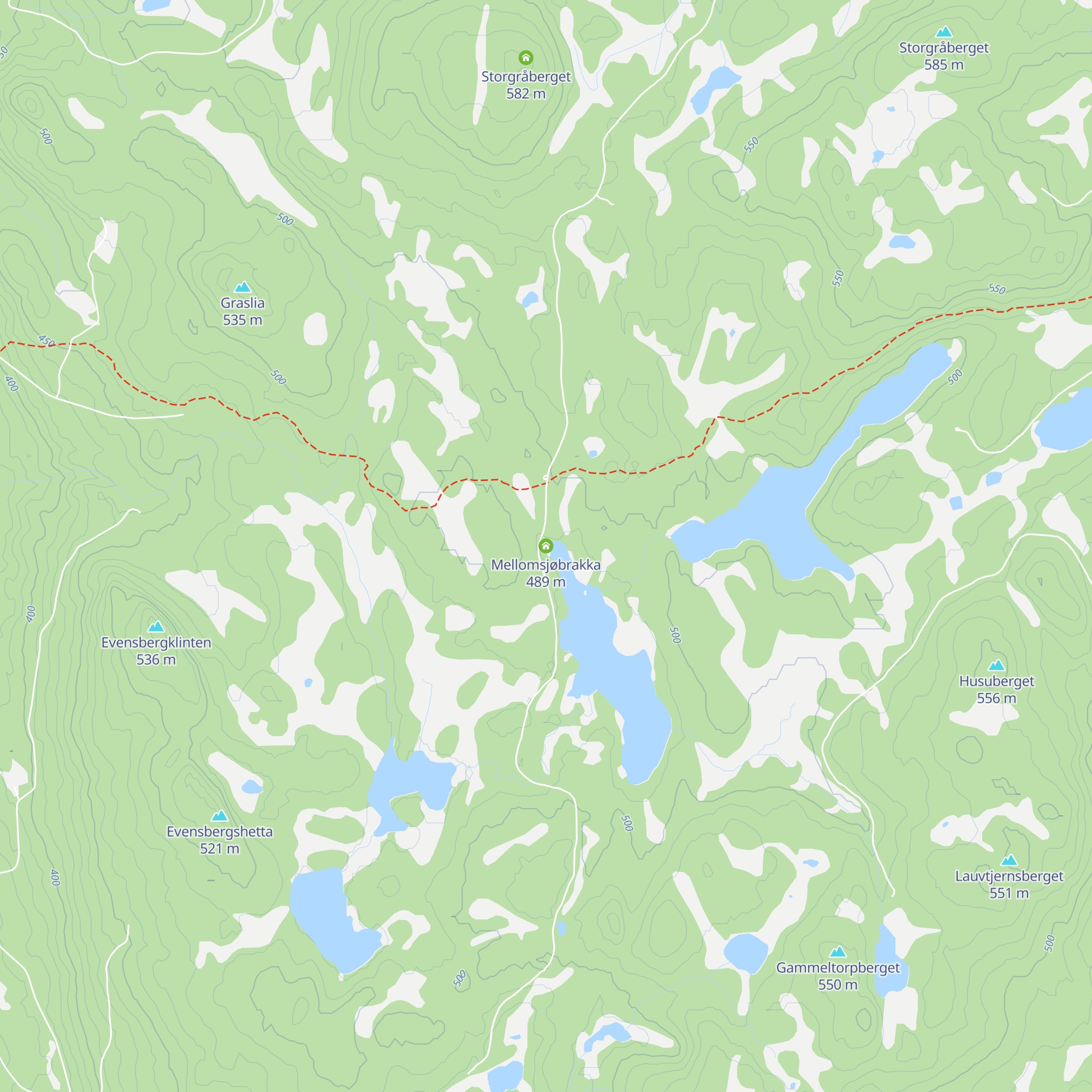 Mellomsjøbrakka map