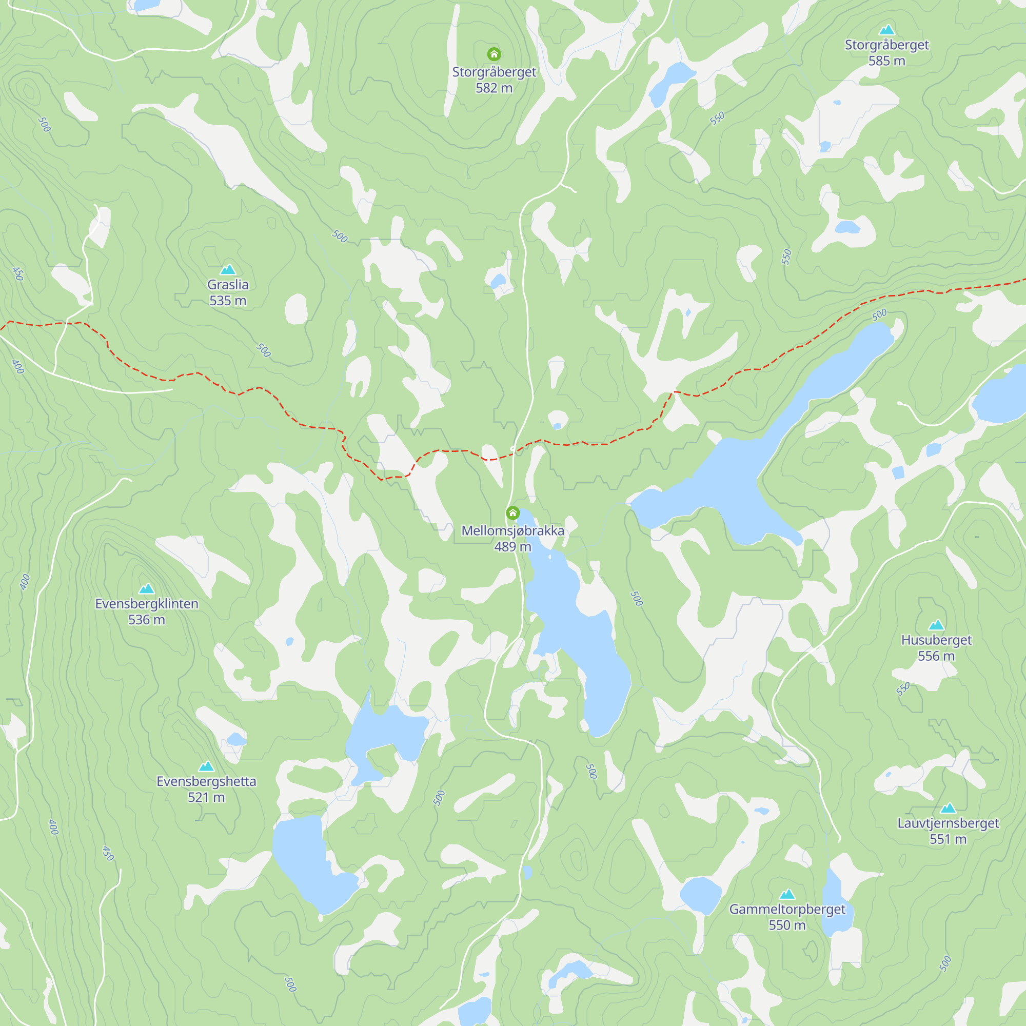 Mellomsjøbrakka map