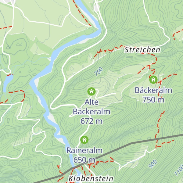 Map of Alte Bäckeralm