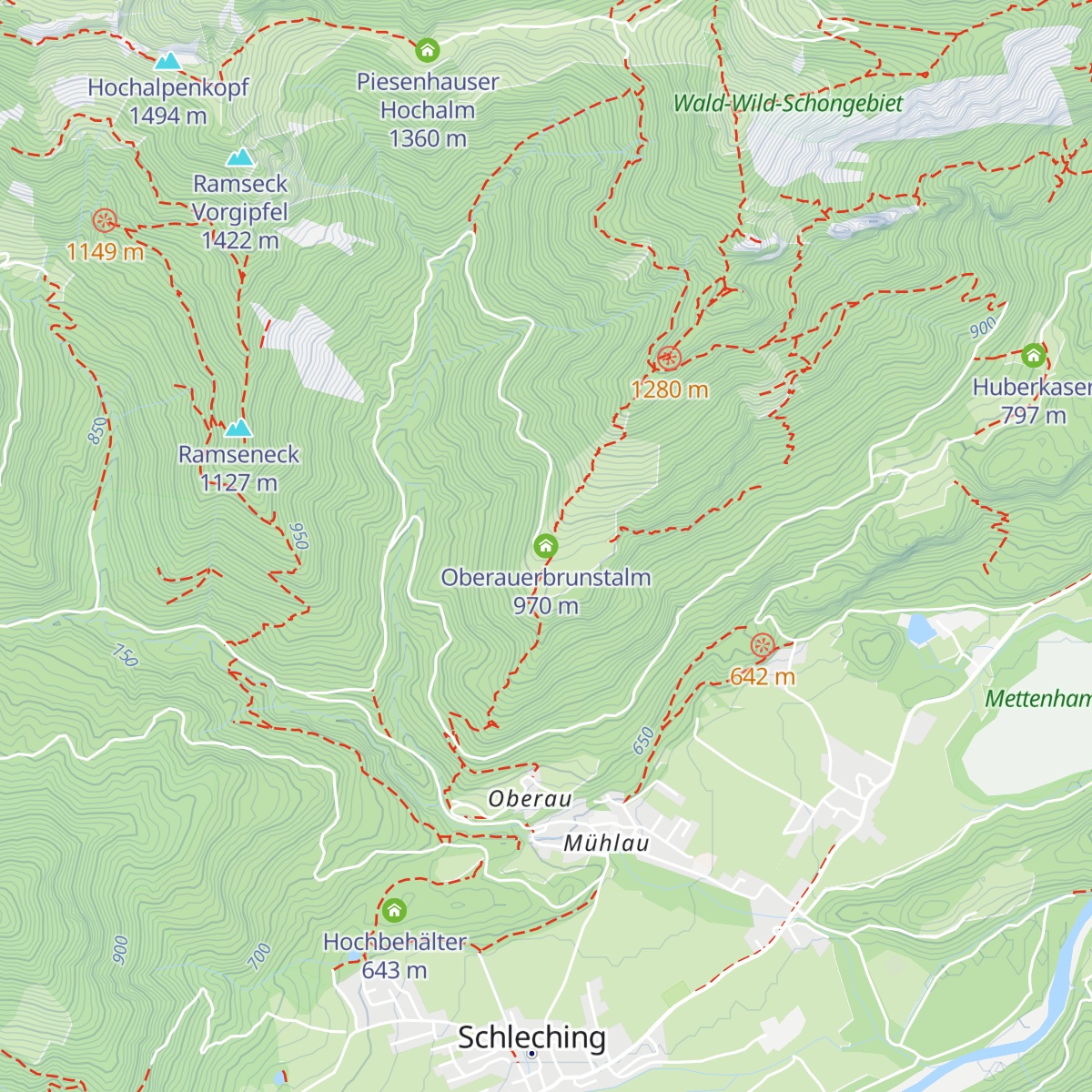 Oberauerbrunstalm map