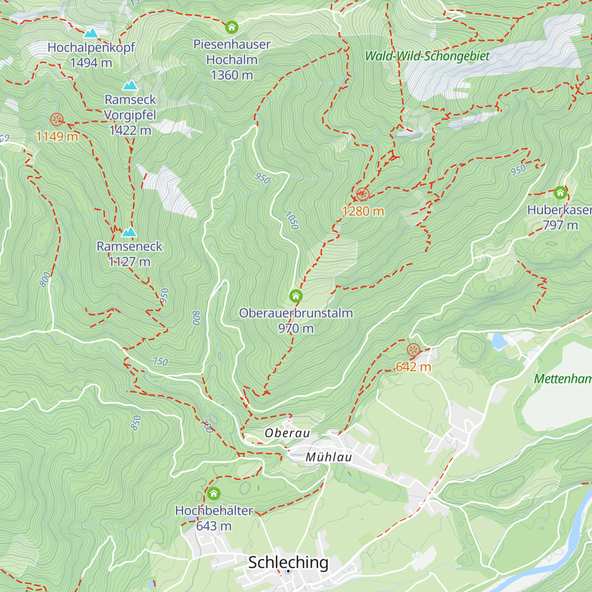 Oberauerbrunstalm map