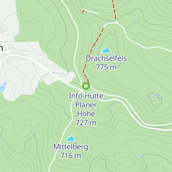 Map of Info-Hütte Planer Höhe