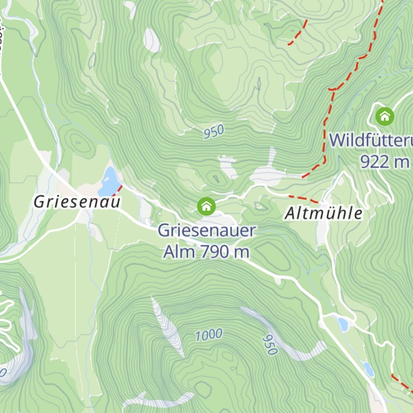 Map of Griesenauer Alm