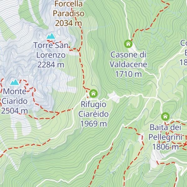 Map of Rifugio Ciaréido
