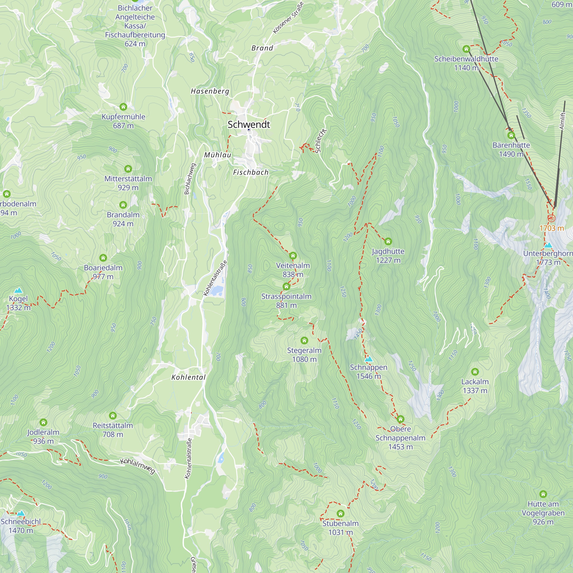 Strasspointalm map
