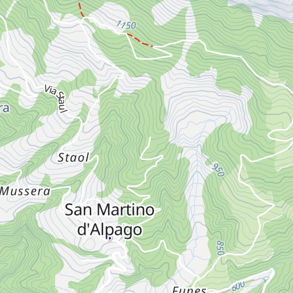 Map of Casera Pian Grand