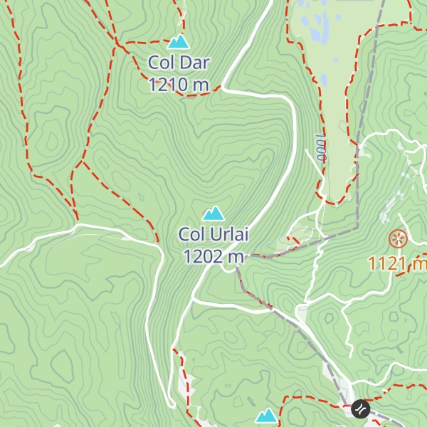 Map of Col Urlai