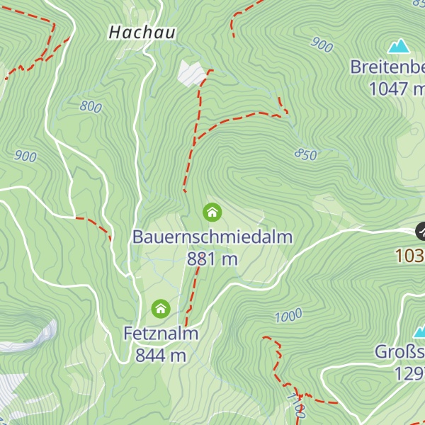 Map of Bauernschmiedalm