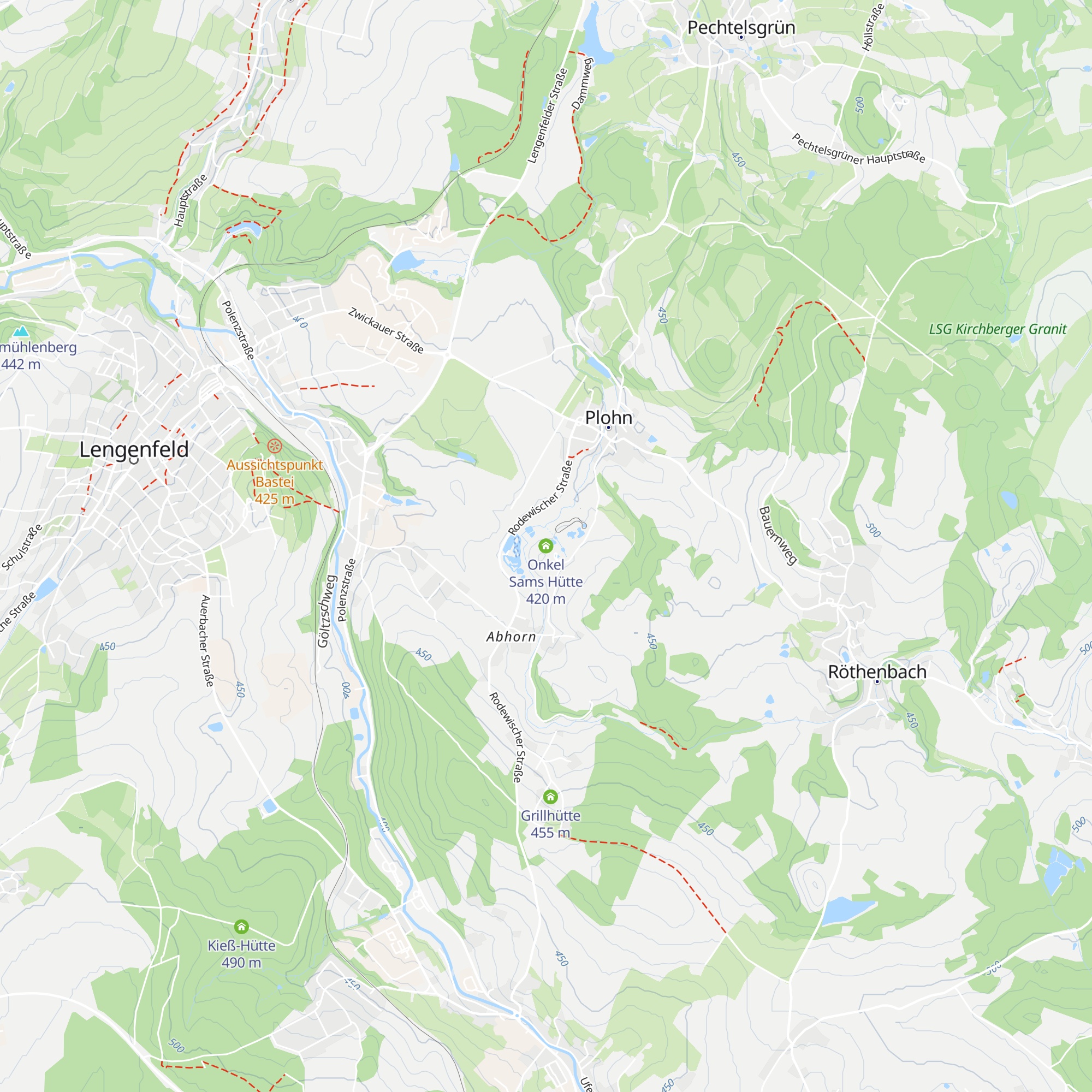 Onkel Sams Hütte map