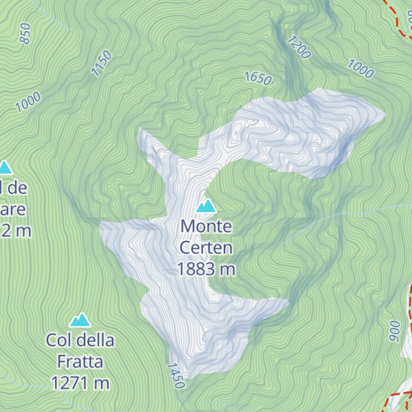 Map of Monte Certen
