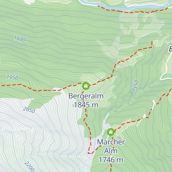 Map of Bergeralm