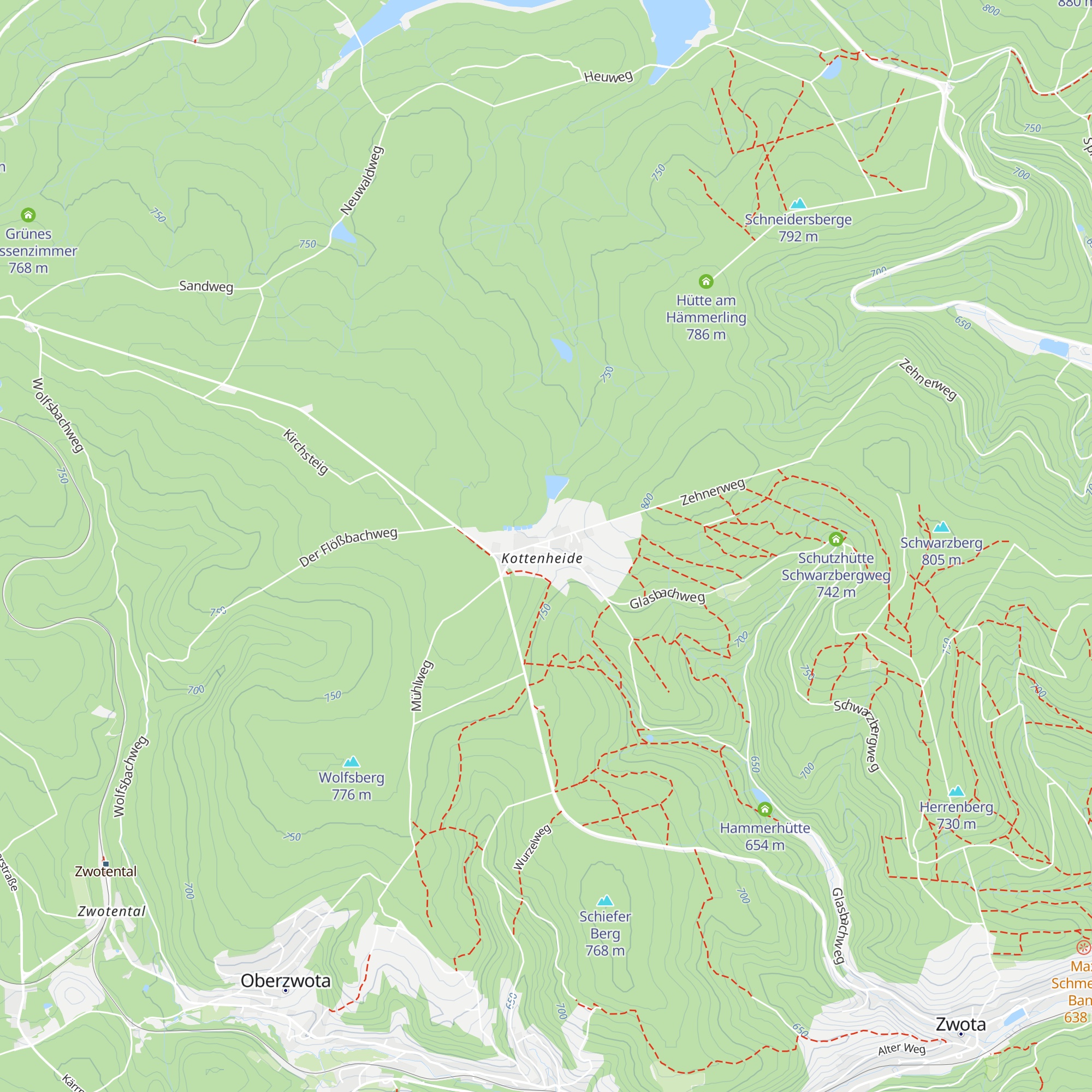 Kottenheider Hütte map