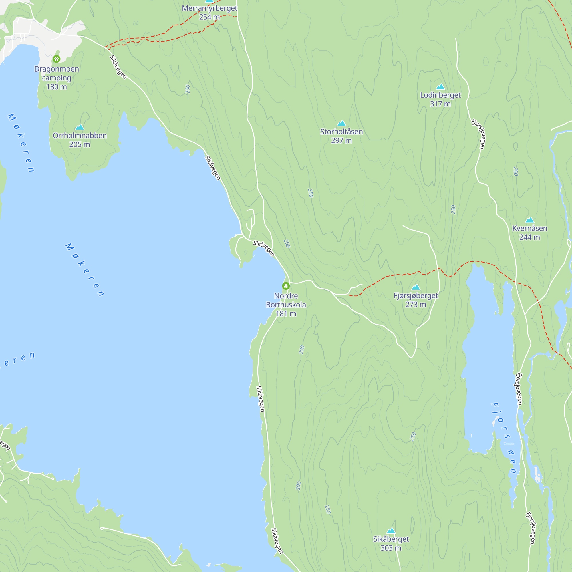 Nordre Borthuskoia map