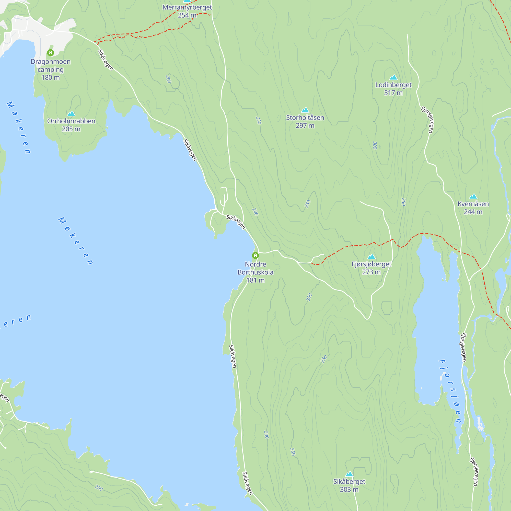 Nordre Borthuskoia map