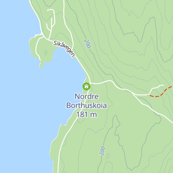 Map of Nordre Borthuskoia