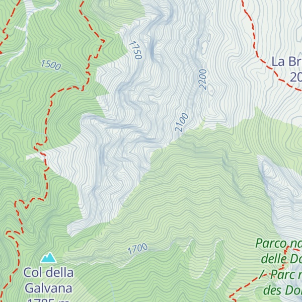 Map of Cima Fortezza