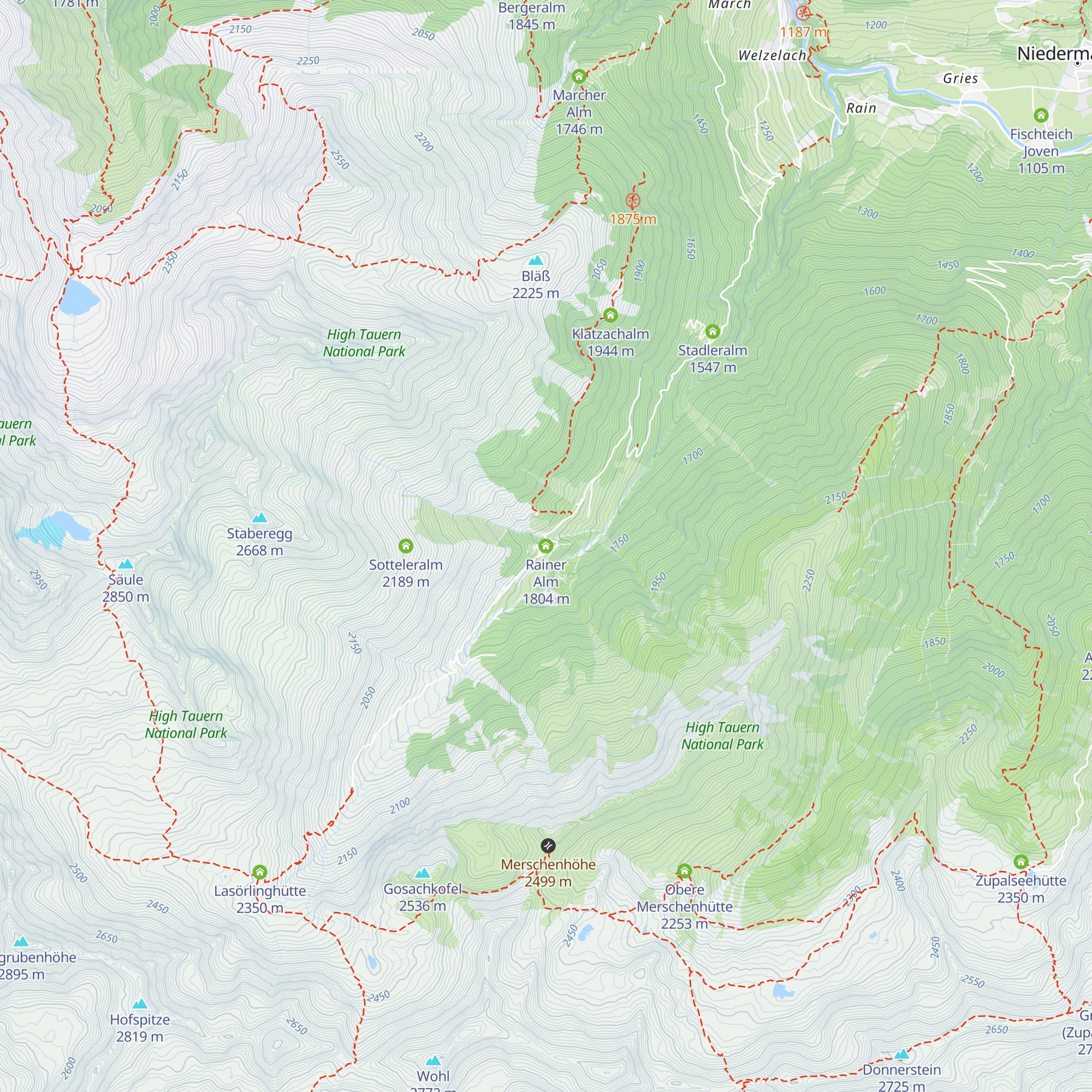 Rainer Alm map