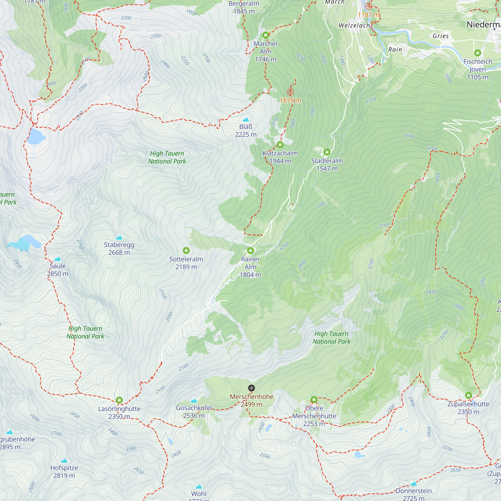 Rainer Alm map